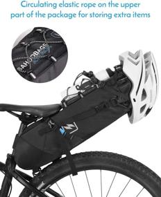 img 1 attached to Lixada Large-Capacity Bike Saddle Bag: 3-10L Storage Pack for Mountain Road MTB Bicycle, Cycling Tail Bag, Under Seat Bag