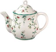 ☕ pfaltzgraff winterberry 4-cup sculpted teapot logo