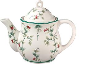 img 1 attached to ☕ Pfaltzgraff Winterberry 4-Cup Sculpted Teapot