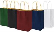 bagmad multicolor shopping bag - vibrant 5.25x3.25x8 inches - multi colored design logo