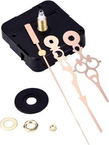 img 1 attached to 🕛 Mudder High Torque Golden Hands Clock Mechanism with 3/10 Inch Dial Thickness and 4/5 Inch Shaft Length