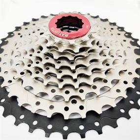 img 2 attached to 🚵 RATUXTR 9-Speed MTB Cassette - 11-40T Flywheel for Mountain Bikes, Road Bicycles, and BMX - Enhanced Lightweight Design