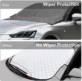 img 1 attached to ❄️ Snow Shield Car Windshield Cover – Protection from Ice & Snow – Frost Guard Windshield Ice Cover for Cars, Trucks, SUVs, Vans, and Automobiles