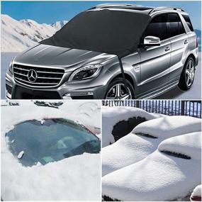 img 2 attached to ❄️ Snow Shield Car Windshield Cover – Protection from Ice & Snow – Frost Guard Windshield Ice Cover for Cars, Trucks, SUVs, Vans, and Automobiles