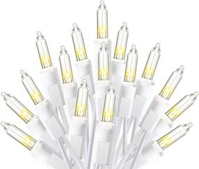 img 4 attached to 🎄 FUNPENY 150 Incandescent Mini String Lights, White Wire, UL Certified Christmas Lights for Indoor Outdoor Xmas Tree, Party and Home Decorations - Warm White