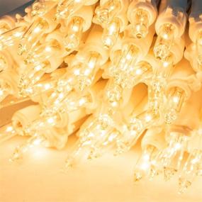 img 1 attached to 🎄 FUNPENY 150 Incandescent Mini String Lights, White Wire, UL Certified Christmas Lights for Indoor Outdoor Xmas Tree, Party and Home Decorations - Warm White