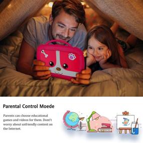 img 2 attached to 🧒 Лучший детский планшет: Планшет на Android 8.1 для детей с 16 ГБ памяти, Wi-Fi, двойной камерой, родительским контролем, обучающими играми и защитным чехлом для детей