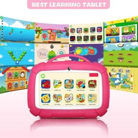 img 3 attached to 🧒 Лучший детский планшет: Планшет на Android 8.1 для детей с 16 ГБ памяти, Wi-Fi, двойной камерой, родительским контролем, обучающими играми и защитным чехлом для детей