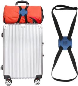 img 4 attached to 👜 Bungee Luggage Straps Suitcase - Adjustable Travel Accessories for Secure and Easy Packing