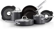 calphalon classic pots and pans set: 10 piece nonstick cookware with no boil-over inserts logo