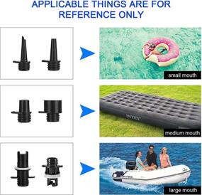 img 1 attached to 🔌 YUANMAN 20PSI SUP Electric Air Pump - Ultimate Inflation/Deflation for Paddle Boards & Boats: Portable LCD Smart Pump with 7 Nozzles & Car Connector