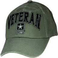 authentic u.s. army veteran cap in od green - top quality & style! логотип