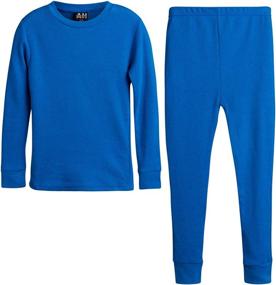 img 4 attached to 🌬️ Thermal Warm Underwear Set for Arctic Hero Boys - Top and Pant Combo