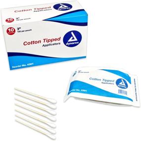 img 1 attached to 👉 Cotton Tipped Applicators with Wooden Shaft, Non-Sterile, 3 Inch, 100 Count (Pack of 10): Versatile and High-Quality for Personal and Medical Use