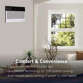 img 2 attached to 🌬️ Friedrich CCW10B10A Chill Premier Smart Air Conditioner Window Unit, White, 10,000 BTU Cooling Capacity, WiFi Mobile Control