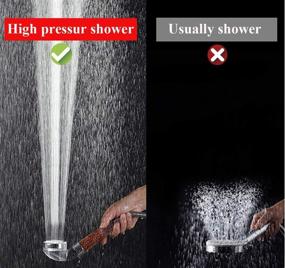 img 1 attached to 🚿 Vnsely 3-Function High-Pressure Shower Head with Hose and Bracket - Water Saving, Angle-Adjustable Design, 5 Ft Stainless Steel Hose - Handheld Shower Head for Enhanced Skin and Hair Moisture