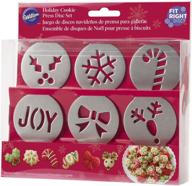 wilton 6 piece right holiday cookie logo