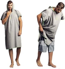 img 2 attached to Hiturbo Microfiber Wetsuit Changing Poncho Sports & Fitness