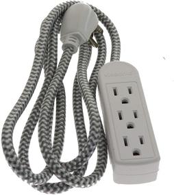 img 1 attached to Viasonic Indoor Braided Extension Cord Industrial Electrical