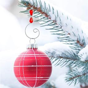 img 1 attached to Enhance Your Holiday Decor with Christmas Ornament Hook Acrylic Wire: 4 🎄 Styles (36 Pieces) - Ideal for Christmas Tree Ornaments, Home Decor & More!
