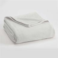 🛏️ king-sized white microfleece bed blanket by westpoint home logo