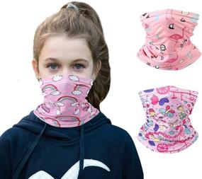 img 4 attached to 🌺 Stylish and Sustainable: Printed Reusable Washable Bandanas: Must-Have Fashion Accessories for Girls