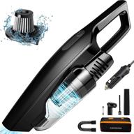 cheryloncar portable car vacuum cleaner - high power 150w, 8000pa, handheld vacuum w/16.4foot cable - ideal for interior detailing and auto accessories kit - black logo