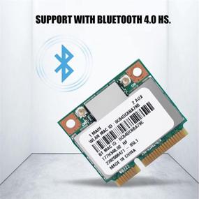 img 3 attached to 🔌 Адаптер беспроводной связи Atheros AR5B22 для Mini PCI-E, двухдиапазонный, 802.11N, 300 Мбит/с, карта WiFi WLAN, Bluetooth 4.0 Combo, 2,4 и 5 ГГц.