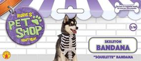 img 3 attached to 🦴 Skeleton Costume Dog Bandana by Rubies Costume: Spooktacular Style for Your Pooch!