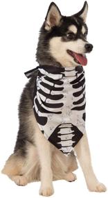 img 4 attached to 🦴 Skeleton Costume Dog Bandana by Rubies Costume: Spooktacular Style for Your Pooch!