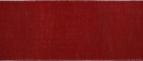 img 3 attached to Yourtablecloth Cotton Jute Runner Red