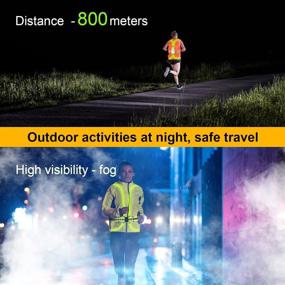 img 1 attached to A-ZONE Led Reflective Safety Vest - High Visibility Gear with Light for Running, Cycling, 🔦 and Outdoor Sports - Waterproof & Rechargeable - Ideal for Women, Men, and Workers - Illumiseen