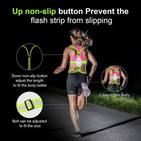 img 2 attached to A-ZONE Led Reflective Safety Vest - High Visibility Gear with Light for Running, Cycling, 🔦 and Outdoor Sports - Waterproof & Rechargeable - Ideal for Women, Men, and Workers - Illumiseen