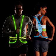 a-zone led reflective safety vest - high visibility gear with light for running, cycling, 🔦 and outdoor sports - waterproof & rechargeable - ideal for women, men, and workers - illumiseen логотип