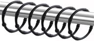 🚿 tcmao rustproof decorative shower curtain hooks - metal round shower rings for bathroom shower rod (black, 12 pack) logo