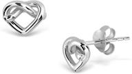 💎 hypoallergenic sterling silver earrings for girls' jewelry logo