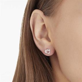 img 1 attached to 💎 Hypoallergenic Sterling Silver Earrings for Girls' Jewelry