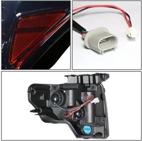 img 1 attached to 🚘 DNA Motoring HL-HAP-F15009-LED-SM-AM Halo Ring Projector Headlights: Smoke Lens Amber Corner Replacement for 09-14 F150