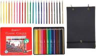 🎨 complete mixed media sketchbook drawing art supplies kit: includes drawing paper notebook, sketching pad, journal, 24 colored pencils - ideal for artists, beginners, kids, and adults logo