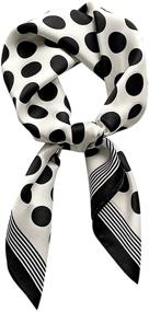 img 4 attached to Mulberry Natural Neckerchief Printed Headscarf Women's Accessories and Scarves & Wraps