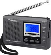 📻 zhiwhis portable radio: best reception am fm shortwave radios with preset function, alarm clock, sleep timer logo
