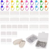 🧶 knit blockers and pin kit, knit blocking combs – set of 22 combs for blocking knitting, crochet, lace or needlework projects – 100 t-pins and 20 knit marker – for use with blocking mats for knitting mat logo