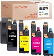 🖨️ mytoner compatible toner cartridge set for dell e525w e525 525w wireless color printer (black cyan magenta yellow, 4 pack) - 593-bbjx 593-bbju 593-bbjv 593-bbjw replacement logo