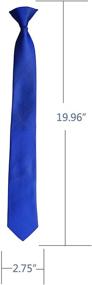 img 1 attached to 👔 Premium Simpowe Uniform Mens Clip: Vibrant Blue, Size 20-47 inch