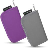 📸 memory card case - 2 pack with 44 slots in purple and grey logo