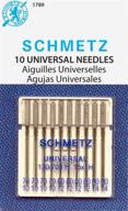 🧵 schmetz universal (130/705 h) sewing machine needles - assorted sizes - 10 pack - household sewing needle set logo