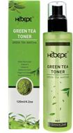 🍵 hebepe green tea matcha facial toner - alcohol-free, moisturizing face toner with hyaluronic acid, vitamin c&e - refreshing and soothing - 120ml logo