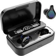 🎧 true wireless earbuds with bluetooth 5.2, 100h playtime & ipx5 waterproof - in-ear headphones for iphone/android, tws stereo sports earphones with built-in mic and charging case logo