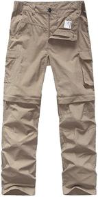 img 4 attached to 👖 Boys' Clothing: Convertible Camping Trousers for Youth Outdoor Pants