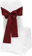 enhance your wedding reception with obstal 10 pcs satin chair sashes bows – perfect banquet, party, and hotel event decorations! logo